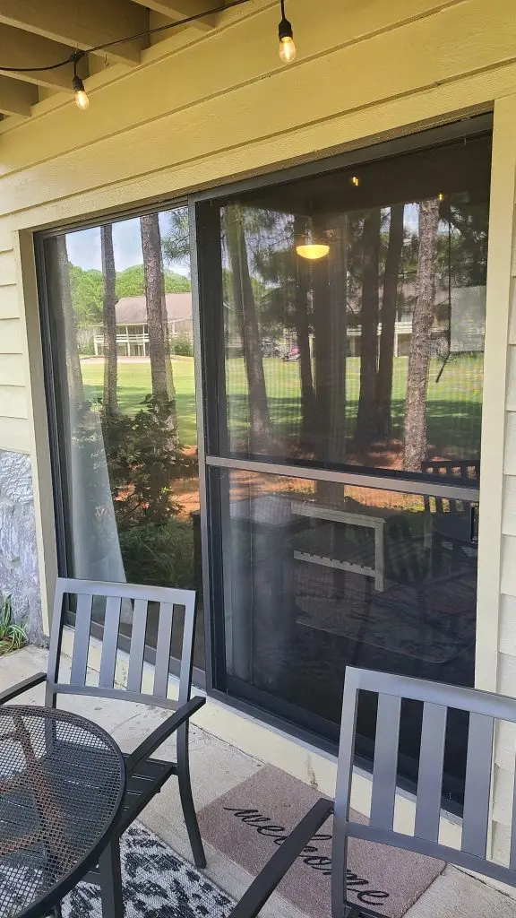Sliding glass patio door